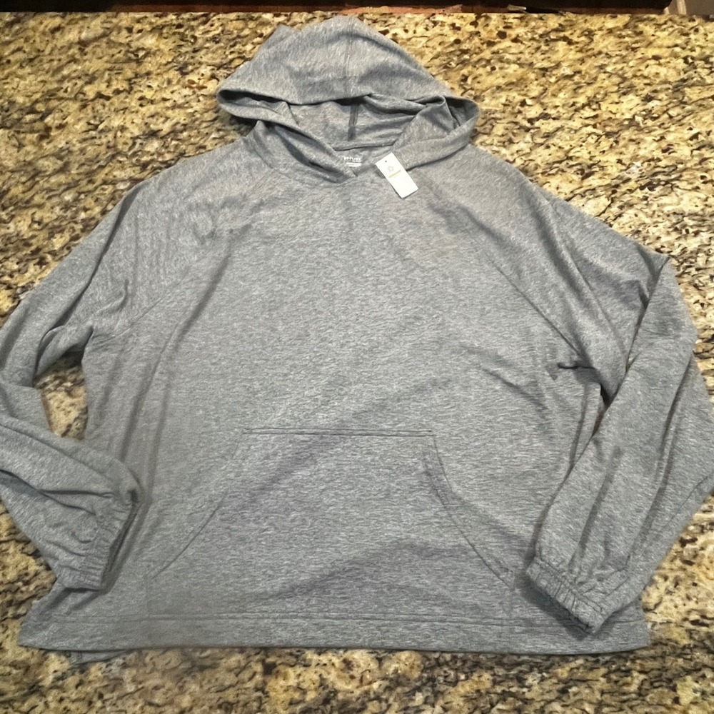 NEW OFFLINE by Aerie Real‎ Me Hoodie Grey Heathered Long Sleeve Sweatshirt M